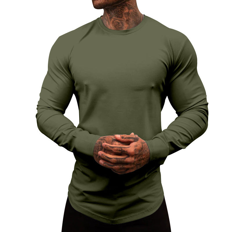 Herren Slimfit Langarmshirt Weich Baumwolle Modern - BerlinGlamour