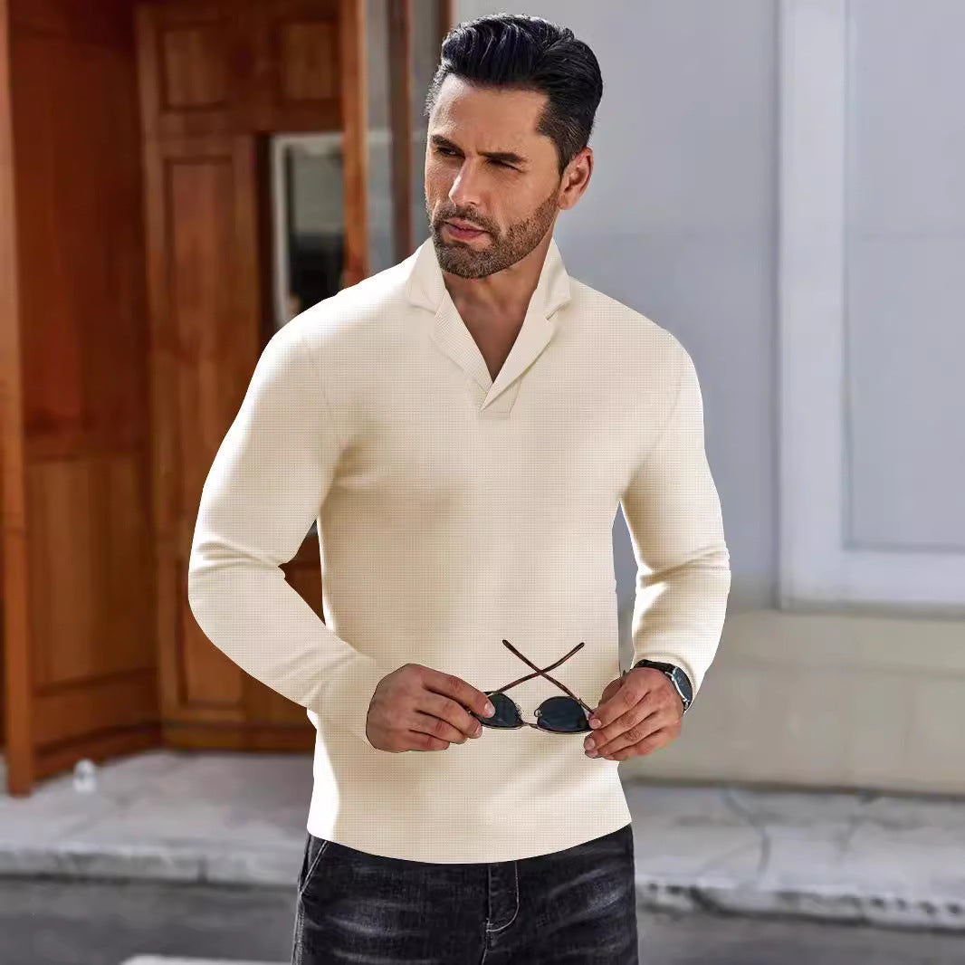 Herren Langarmshirt Lässig Casual Berlin Style