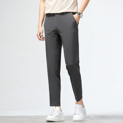 Herren Chinohose Slim Fit Elastisch Bequem