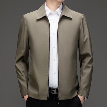 Herren Übergangsjacke Lässig Modern mit Reißverschluss und Taschen