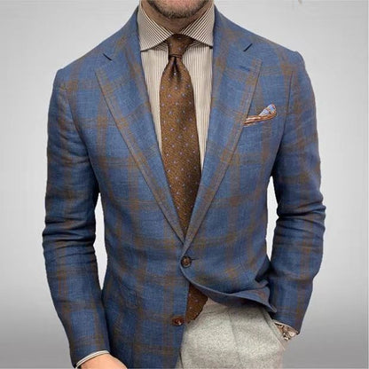 Herren Karoanzug Elegant Modern Slimfit