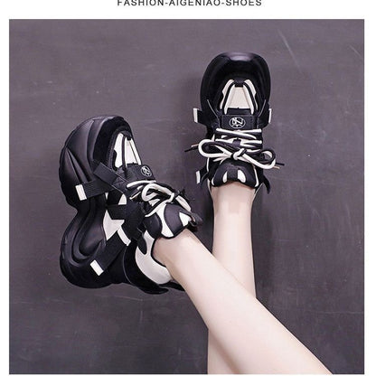 Damen Sneaker Chunky Bequem Mode Schuhe