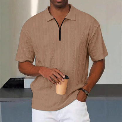 Herren Poloshirt Rautenmuster Stilvoll Modern