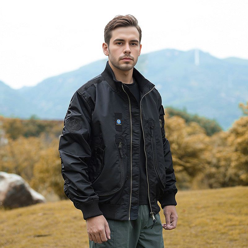 Herren Bomberjacke Funktional Wasserdicht Modern