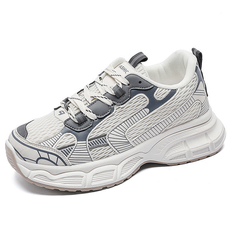 Damen Sneaker Chunky Sportschuhe atmungsaktiv Komfortsohle