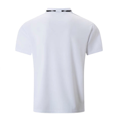 Herren Poloshirt Kurzarm Kontraststreifen Modern
