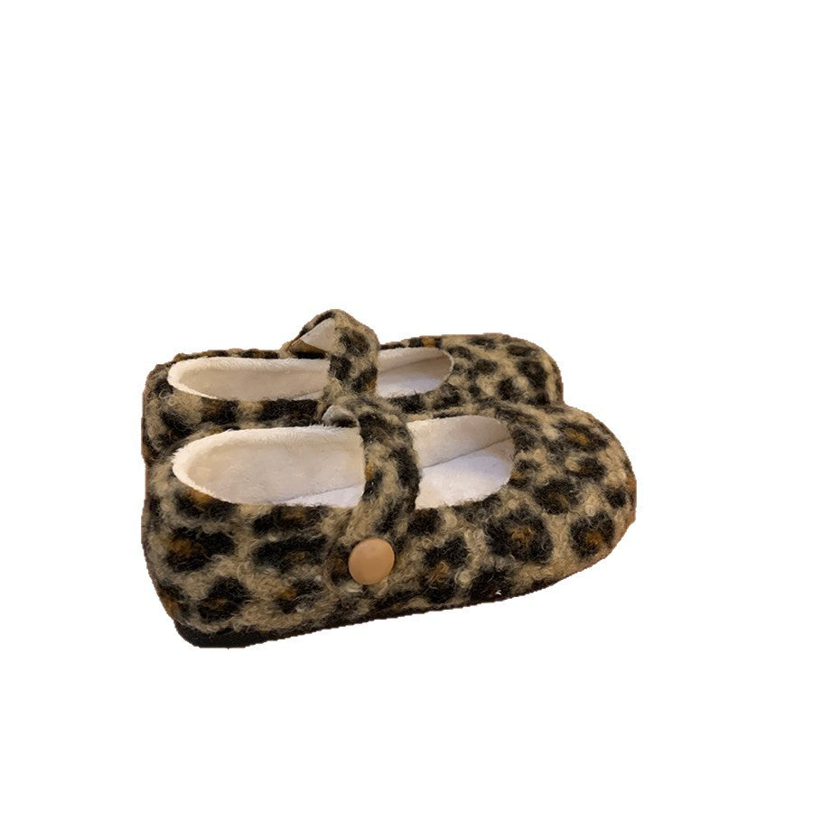 Damen Hausschuhe Wollfilz Warm mit Riemen Schuhe Winter