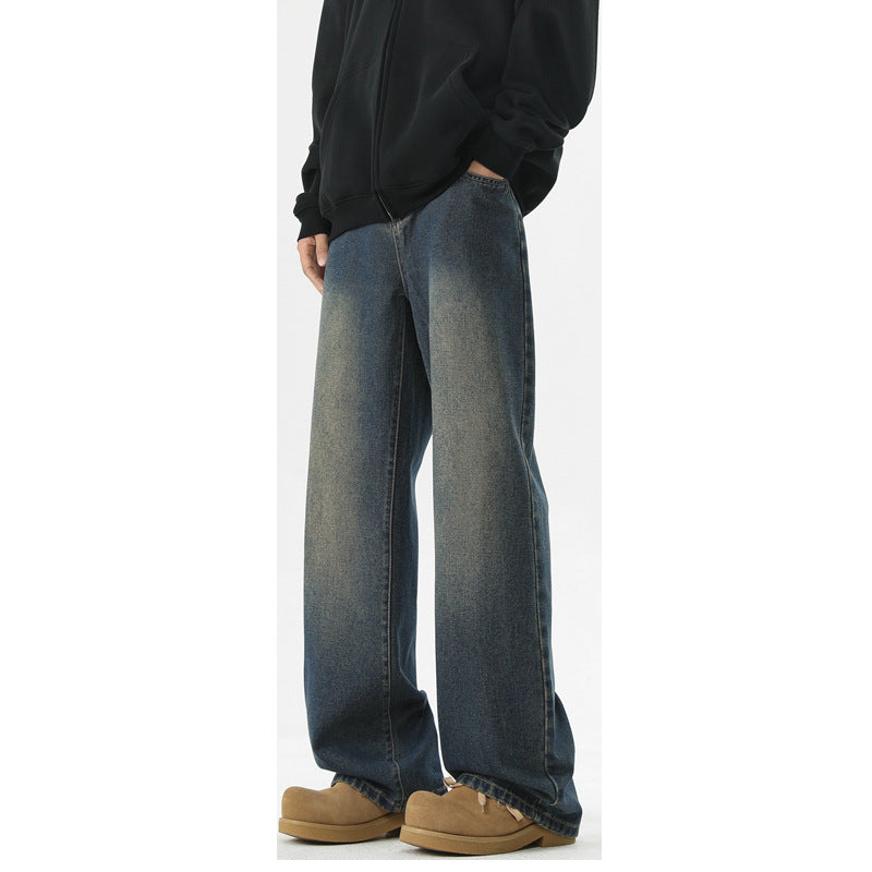 Herren Jeanshose Bequem Weites Bein Komfort Schnitt