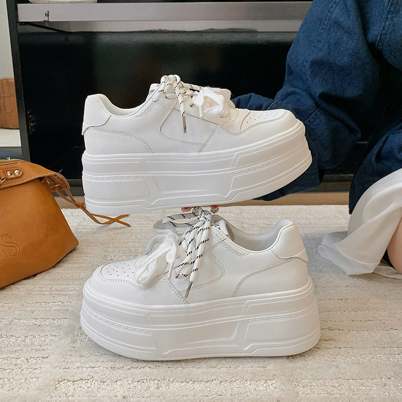 Damen Sneaker Hoch Plattform Atmungsaktiv Modern