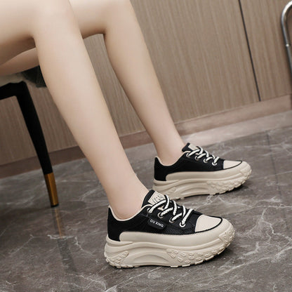 Damen Sneaker Hochwertig Sportlich mit dicker Sohle Trendy