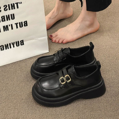 Damen Schnürschuhe Elegante Doppelriemen Schuhe Modern - BerlinGlamour