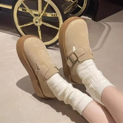 Damen Clogs Komfortabel Schnallenverschluss Modern