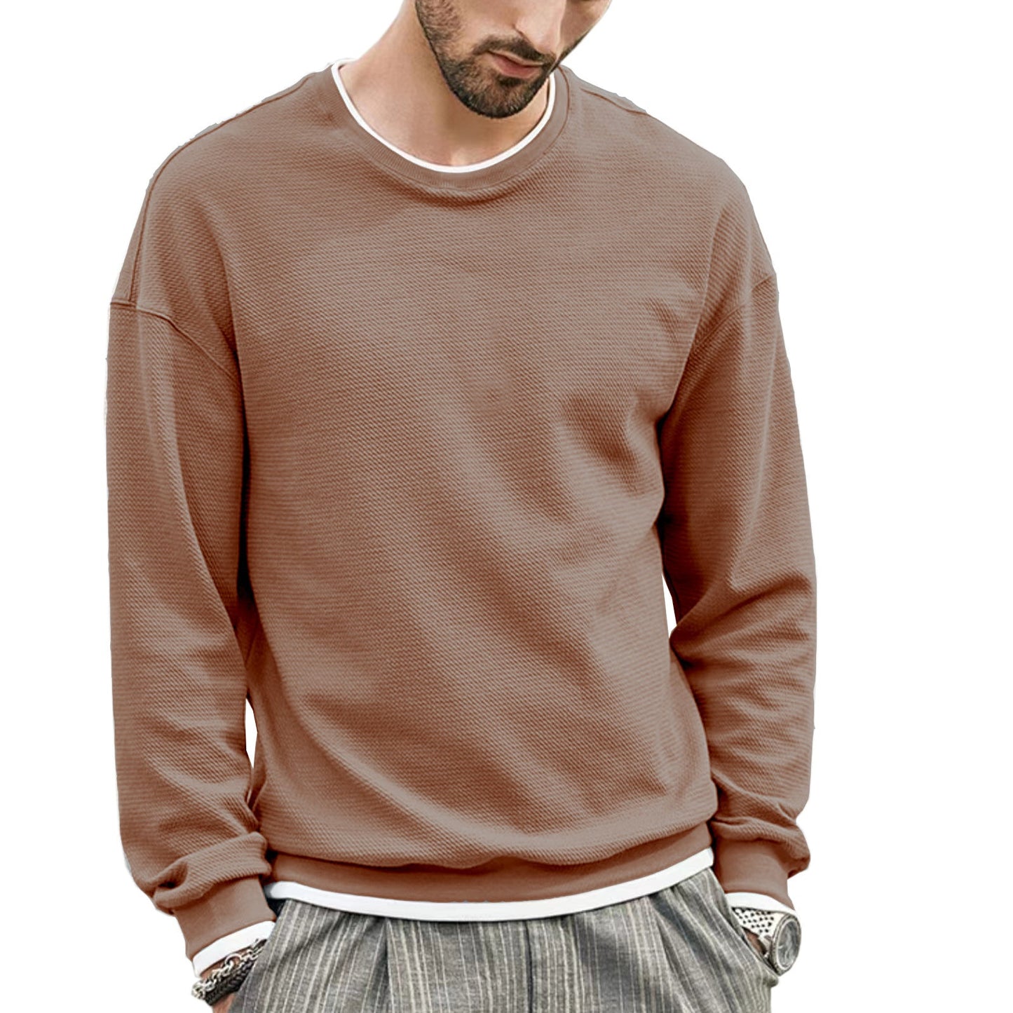 Herren Langarm-Sweater Komfortabel Warm - BerlinGlamour