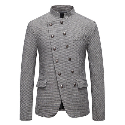 Herren Blazer Karomuster Modern Slim Fit