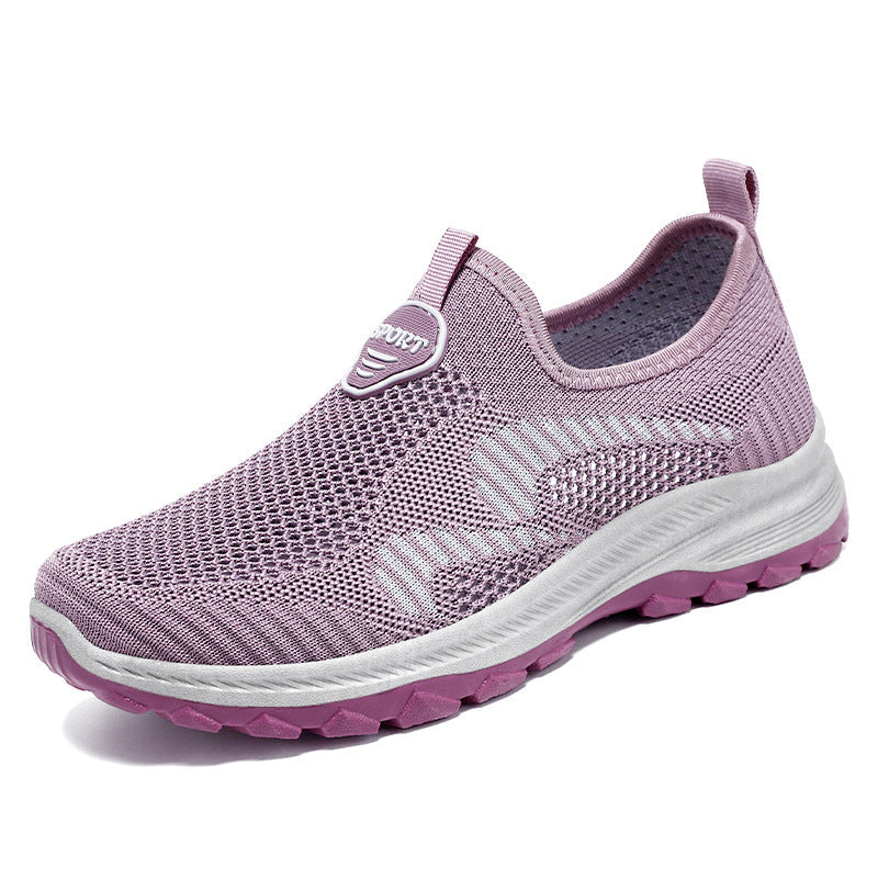 Damen Sport Schuhe Elastisch Strickdesign Freizeit
