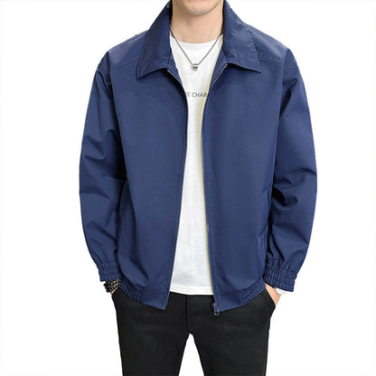 Herren leichtgewichtige Freizeitjacke mit elastischem Bund und praktischen Taschen BerlinGlamour.