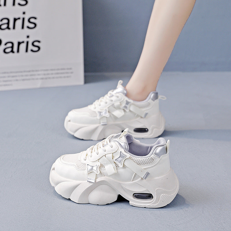 Damen Sneaker Chunky Stil Luftpolsterung Bequem
