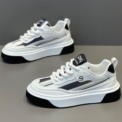 Damen Plateau Sneaker Atmungsaktiv Rutschfest Trendy