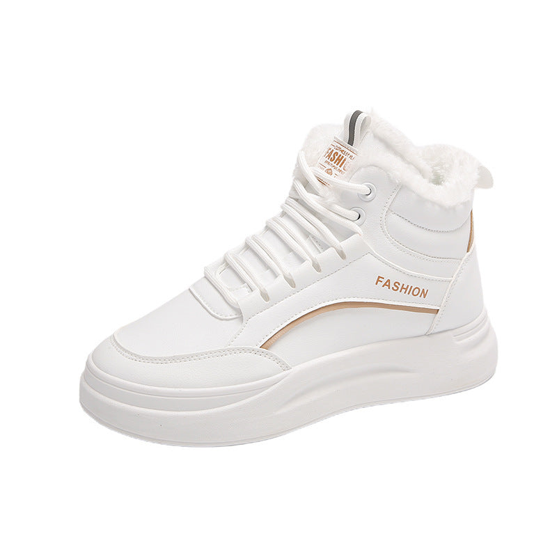 Damen Sneaker High-Top Warm Gefüttert Rutschfest