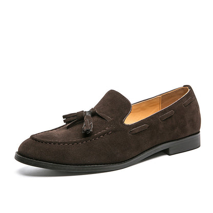 Damen Mokassins Wildleder Quasten Detail Modern
