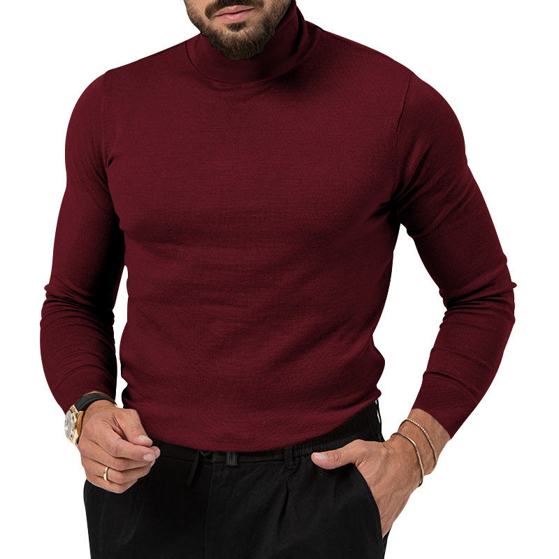 Herren Rollkragenpullover Merinowolle Elegante Qualität