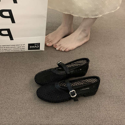 Damen Sandalen Luftig Mesh Komfortabel Mit Verstellbarem Riemen