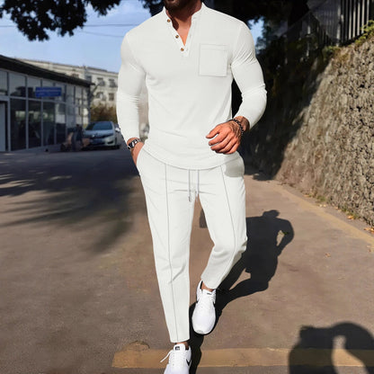 Herren Freizeitanzug Set Modern mit Joggerhose Bequem