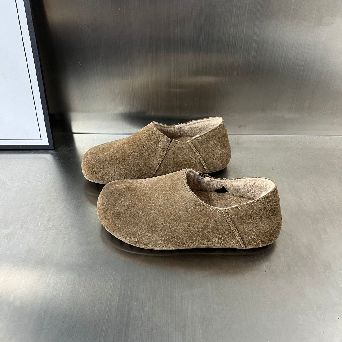 Weiche Hausschuhe Damen Wildleder Kuschelig Warm