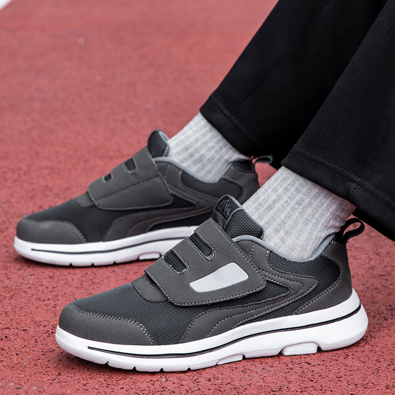 Damen Sneaker Freizeit Schuhe Atmungsaktiv Klettverschluss