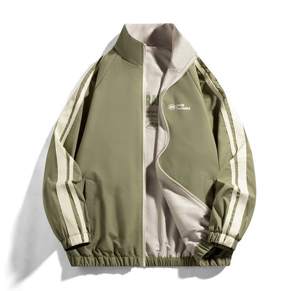 Herren Retro-Jacke Sportlich Übergangsmodell Berlin Style