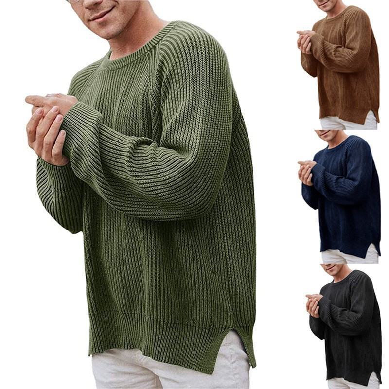 Herren Strickpullover Modern mit Struktur Optik und Eleganz - BerlinGlamour