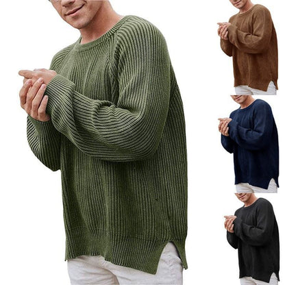 Herren Strickpullover Modern mit Struktur Optik und Eleganz - BerlinGlamour