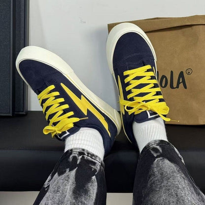Damen Sneaker Sportlich Elastisch Schnürsenkel