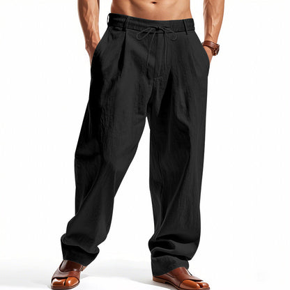 Herren Chino-Hosen Bequem Elastisch Mit Seiten-Taschen