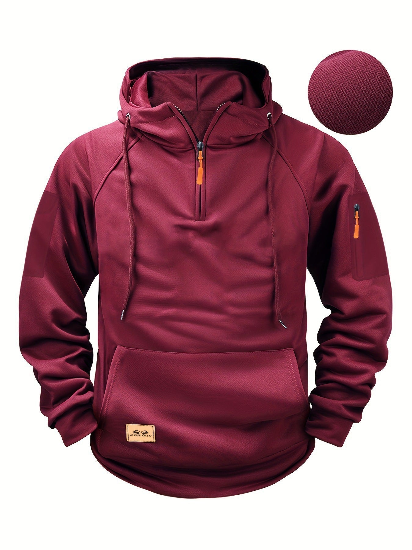 Herren Sportpullover Kapuzenpullover Mit Reißverschluss Taschen
