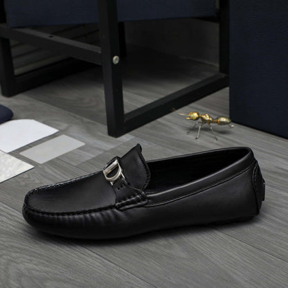 Herren Mokassin Schnürsenkel Leder Elegante Schuhe