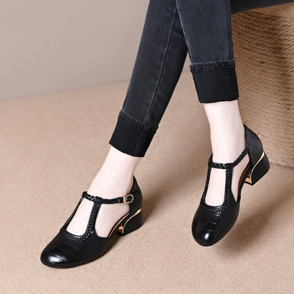 Damen Pumps mit geflochtenem Detail und hohem Absatz Elegant
