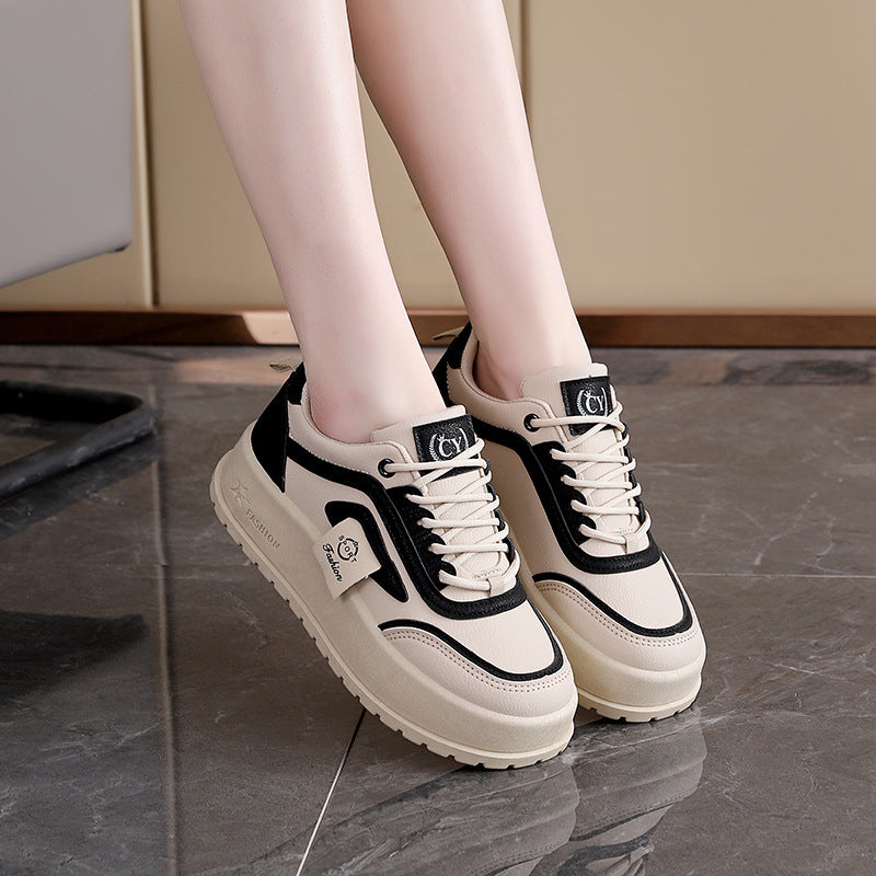 Damen Sneaker Hoch Plattform Schuhe Bequem Modisch