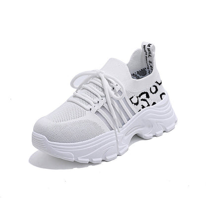 Damen Sneaker Sportlich Leopardenmuster Komfortabel