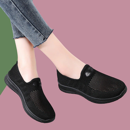 Damen Slip-On Schuhe Bequem atmungsaktiv Freizeit