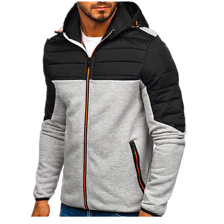 Herren Steppjacke Kapuze Warm Outdoor Funktion