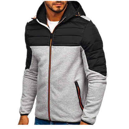 Herren Steppjacke Kapuze Warm Outdoor Funktion