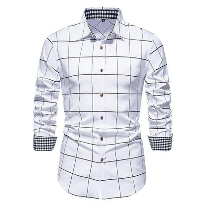 Herren Karo Hemd Hochwertig Modern Berlin Stil