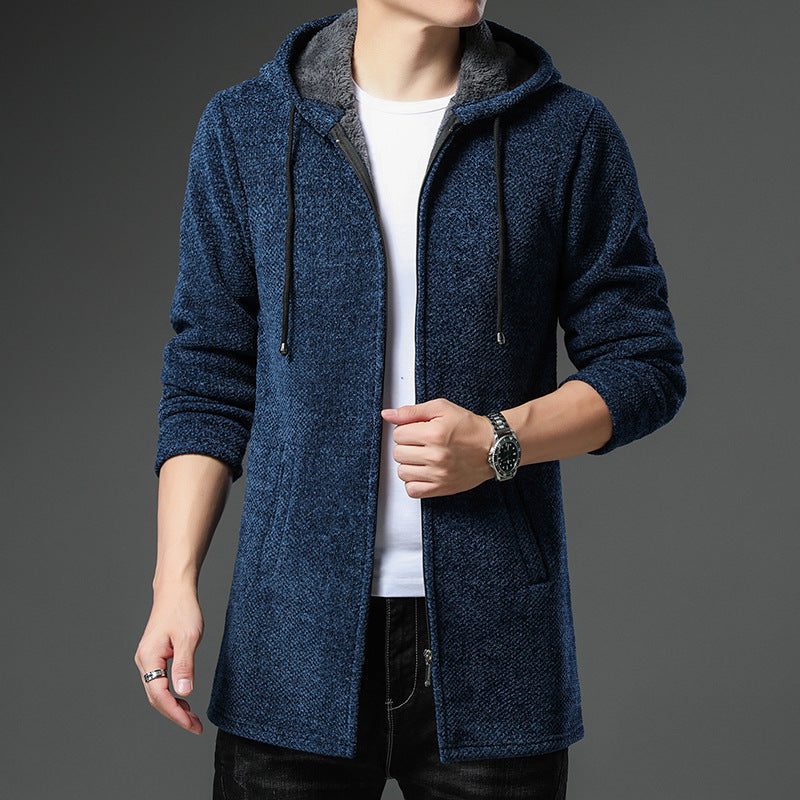 Herren Freizeitjacke mit Kapuze Urban Style Schwarz