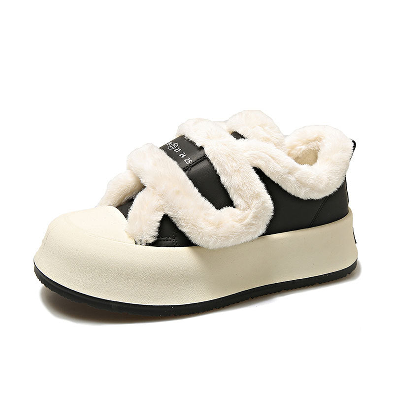 Damen Sneaker Warm Flauschig Komfort Schuhe