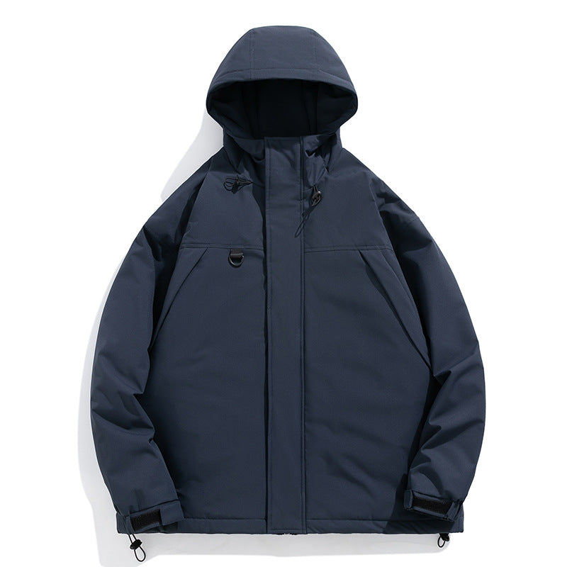 Herren Winterjacke Isolierend Warm mit Fleece-Innenfutter