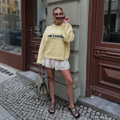 Damen Oversized Pullover Groß Geschnitten Modern - BerlinGlamour