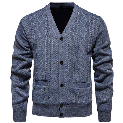 Herren Strickjacke Karomuster Modern Chic - BerlinGlamour