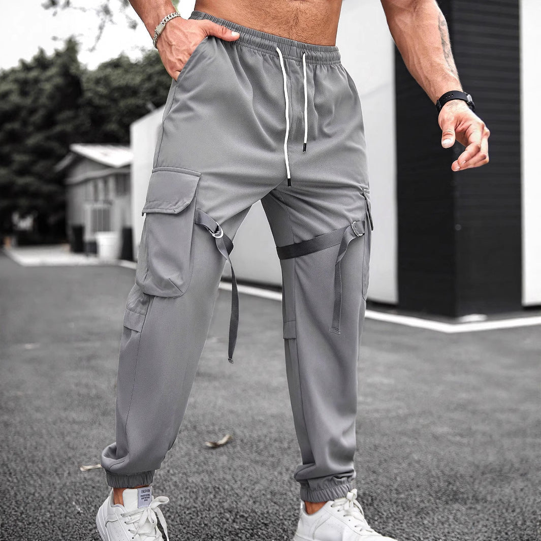 Herren Trainingshose Cargo-Style mit Taschen Modern