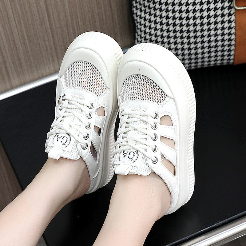 Damen Sneaker Atmungsaktiv Leicht Mesh Obermaterial Sportlich